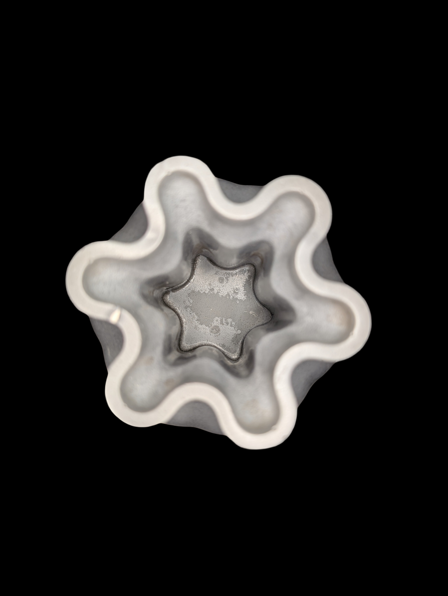 Concrete Bag Vase | Modern 'Bag-Like' Bud Vase with Fluted Rim | Minimalist Shelf Decor | Handcrafted in Grey or Natural Concrete