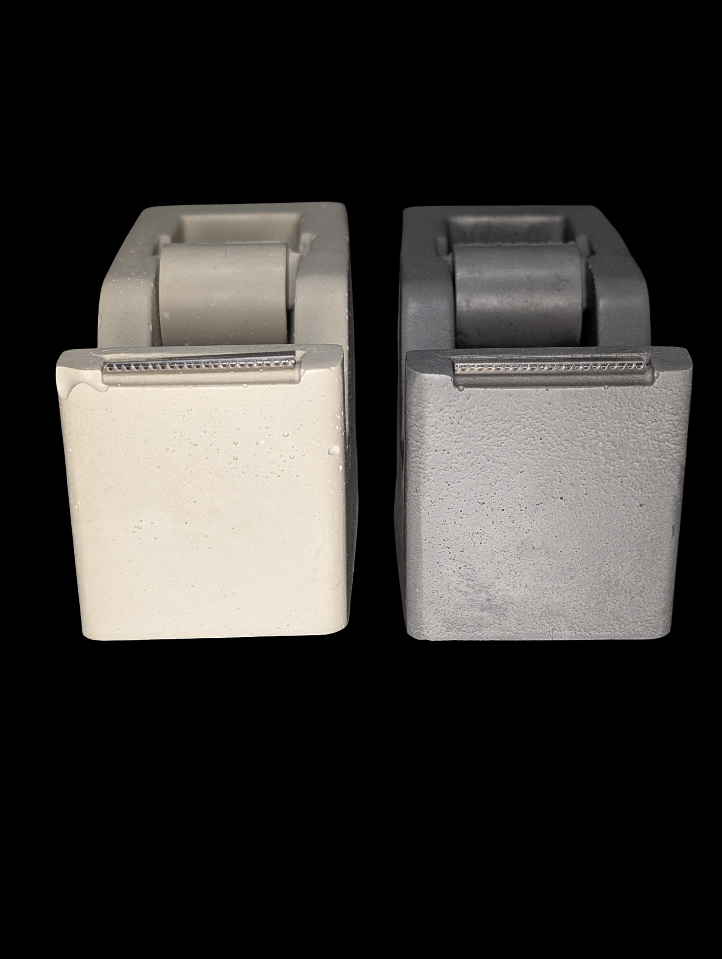 Concrete Tape Dispenser – Minimalist Desk Accessory in Natural or Gray, 4.6"x2", Sealed Cement Office Decor, Optional Jar Add-On