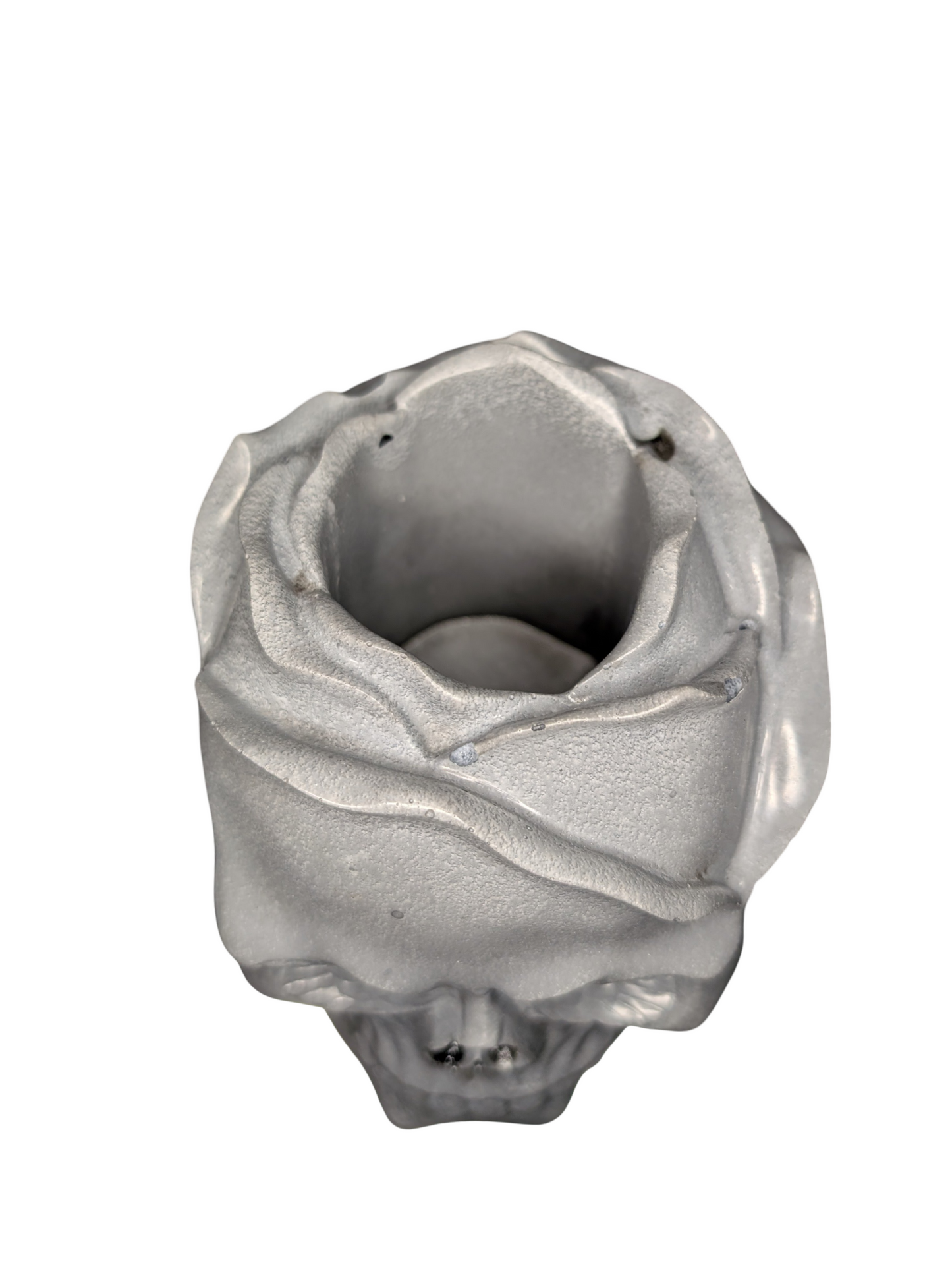 Concrete Skull Jar | Heavyweight Decorative Skull Container | Gothic Home Decor | Halloween Decoration | Unique Concrete Storage