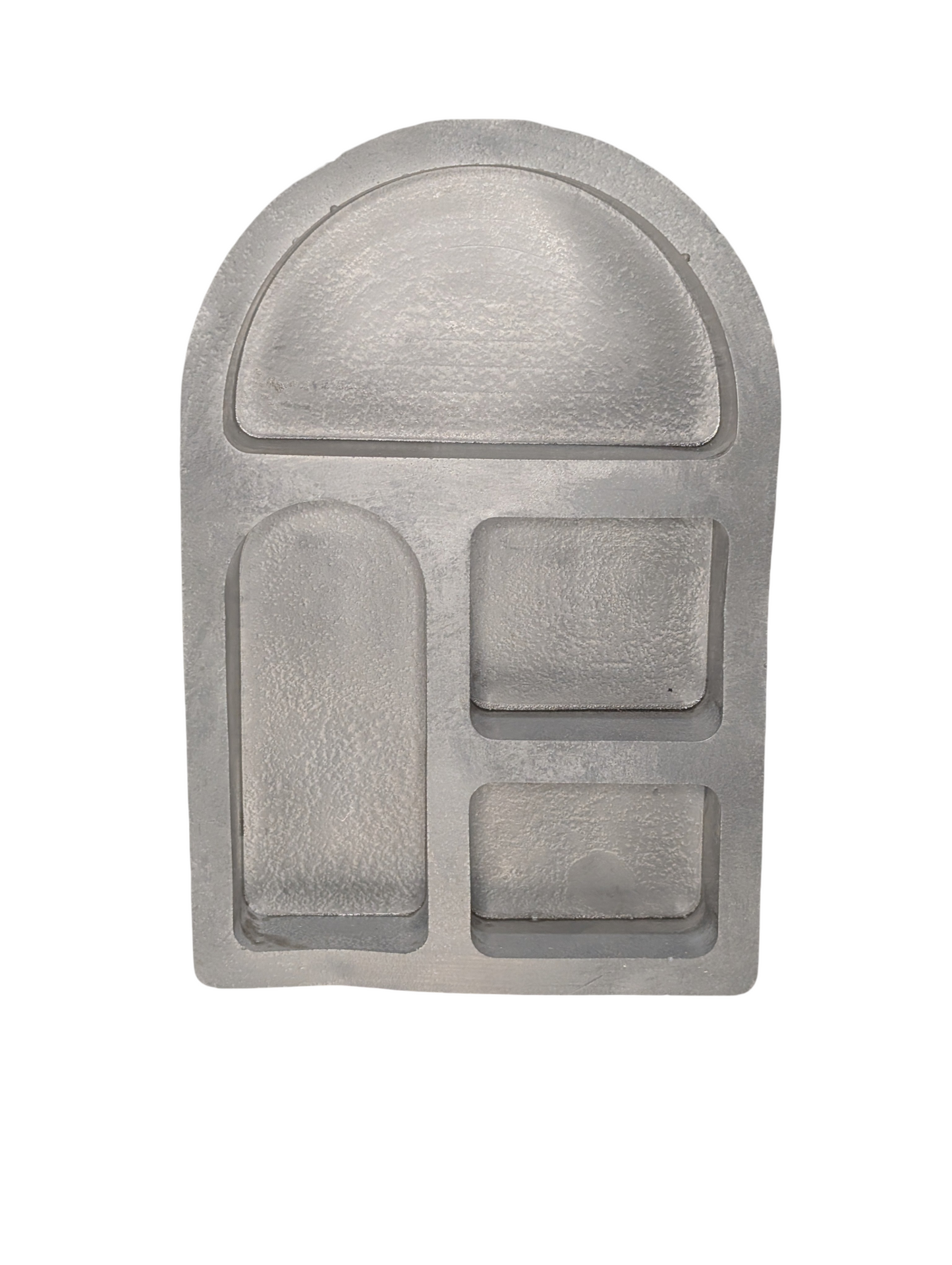 Concrete Arch Shelf – Modern Minimalist Wall Shelf – 8.46” x 5.86” – Gray or Natural Concrete – Small Display Shelf for Home Décor