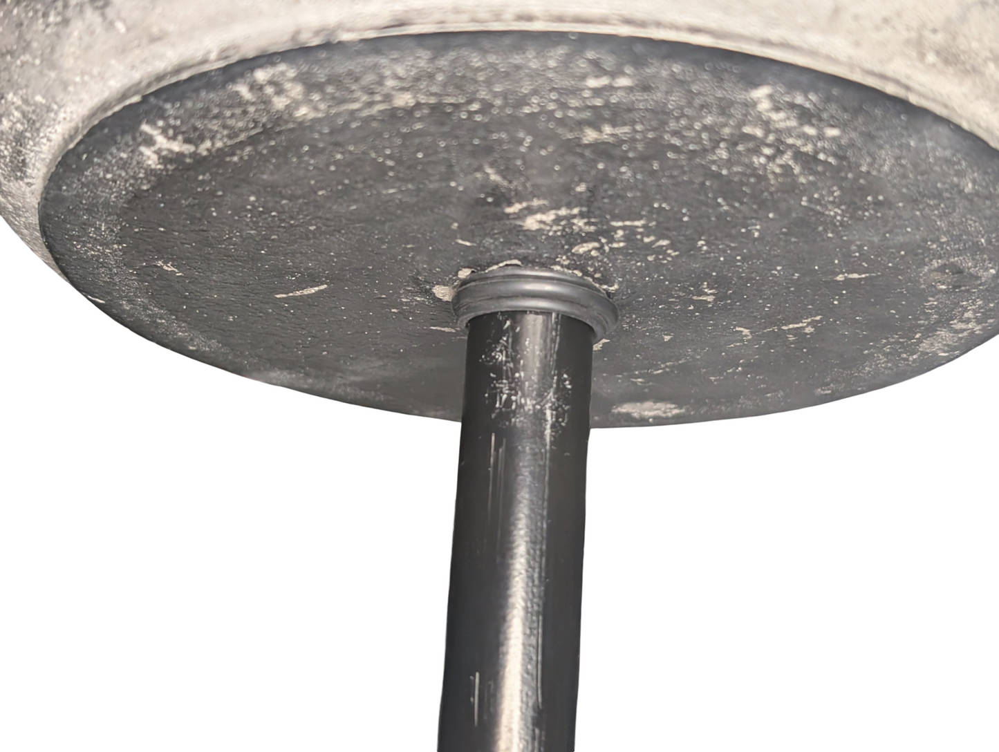 Handmade Concrete Tiered Tray with Adjustable Top | 19" Tall Modern Industrial Display Stand | 2-Tier Concrete Bowl Organizer