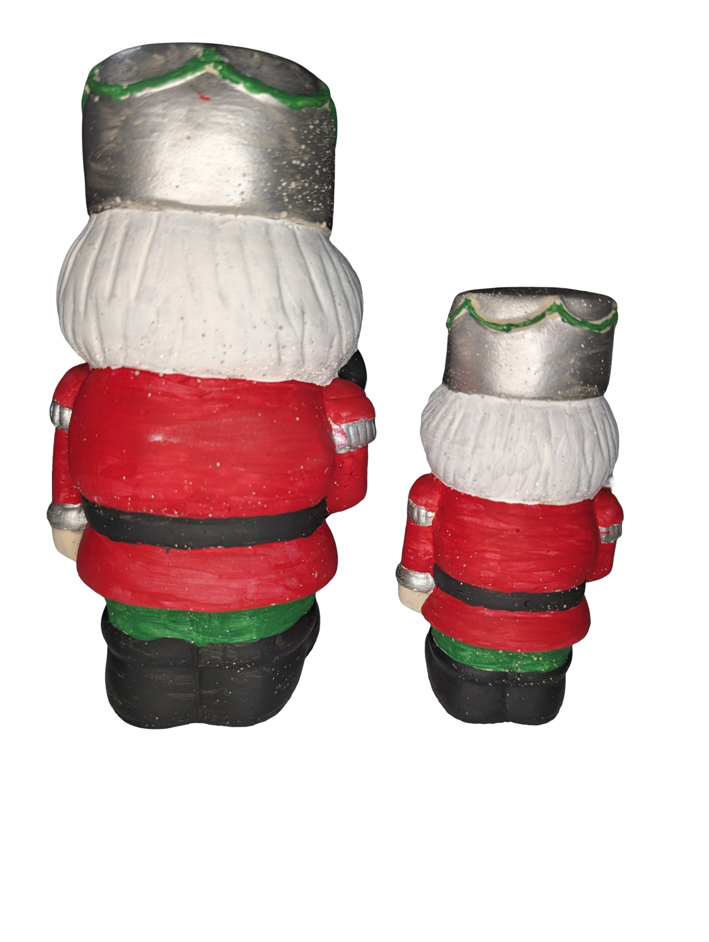 Handmade Concrete Nutcracker Figurines | Paintable or Hand-Painted Christmas Decor | Modern Holiday Shelf Accent | Unique Nutcracker Gift