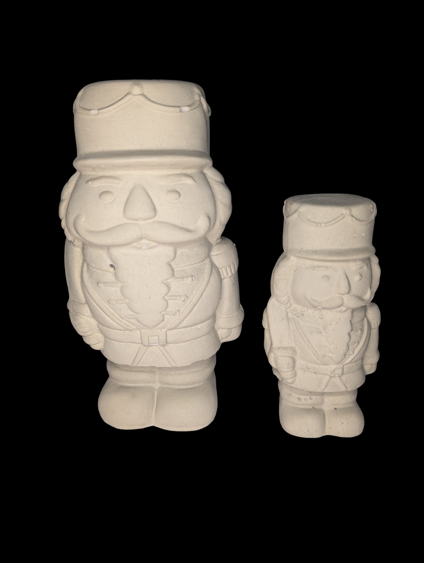 Handmade Concrete Nutcracker Figurines | Paintable or Hand-Painted Christmas Decor | Modern Holiday Shelf Accent | Unique Nutcracker Gift