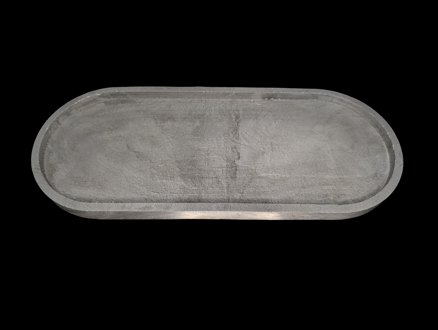 Handmade Oval Concrete Tray – Minimalist Modern Home Décor