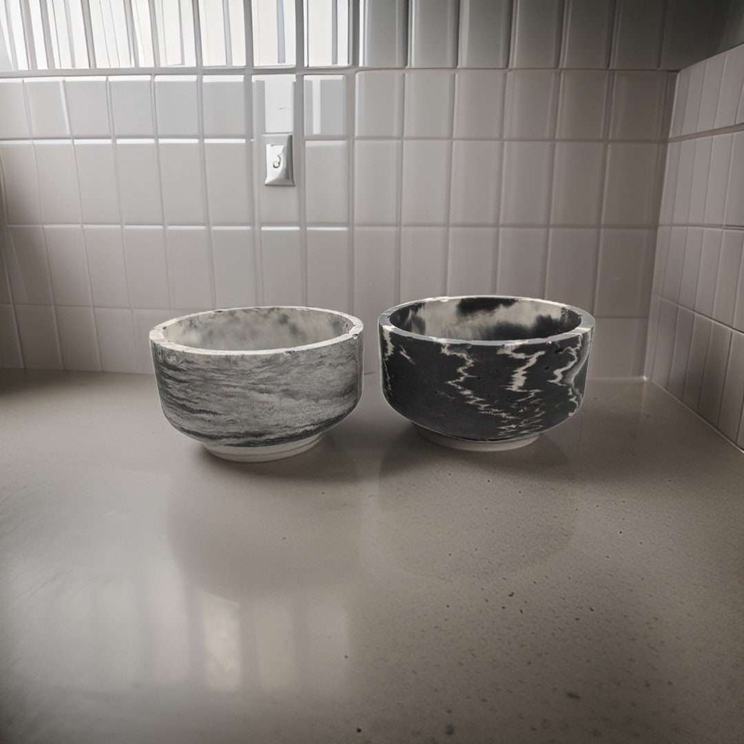 Small Marble Concrete Bowl