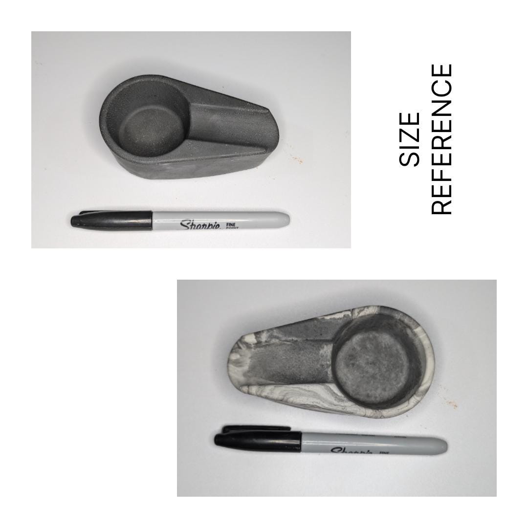 Sleek Minimalist Concrete Cigar Ashtray