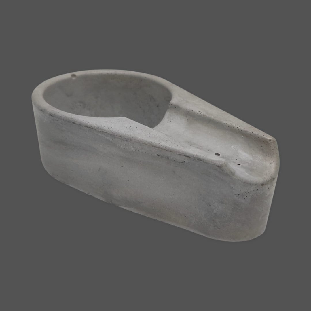 Sleek Minimalist Concrete Cigar Ashtray