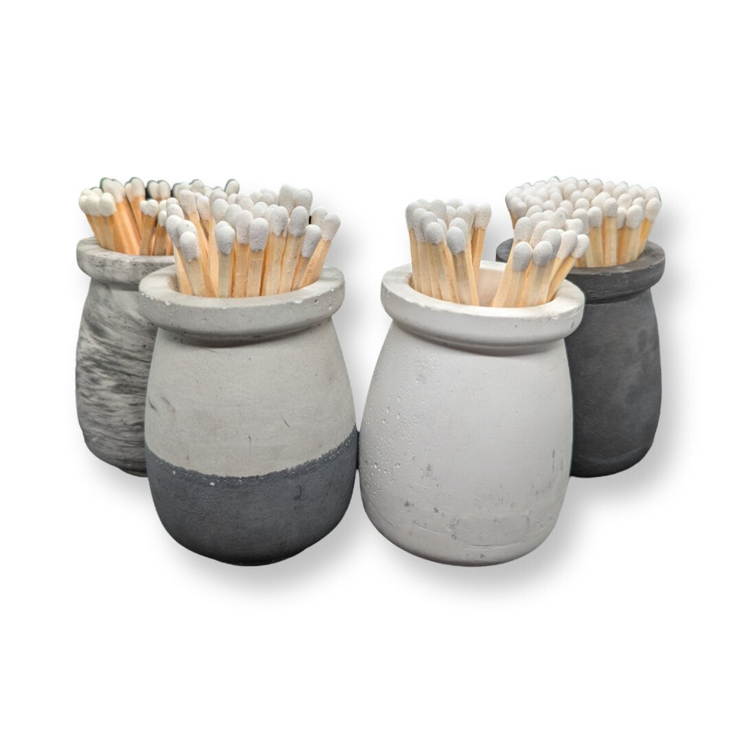 Handmade Trinket Jar with Matches & Striker