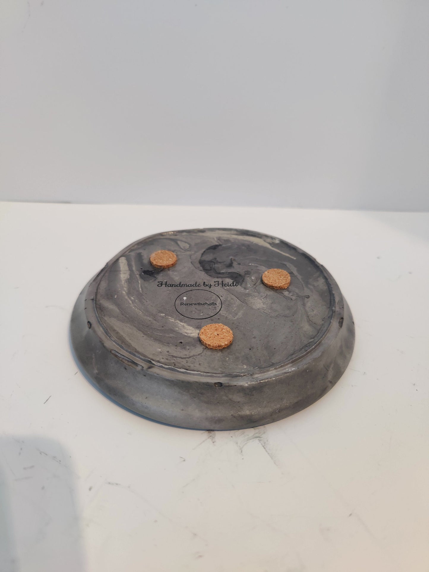 Round Concrete Trinket Dish