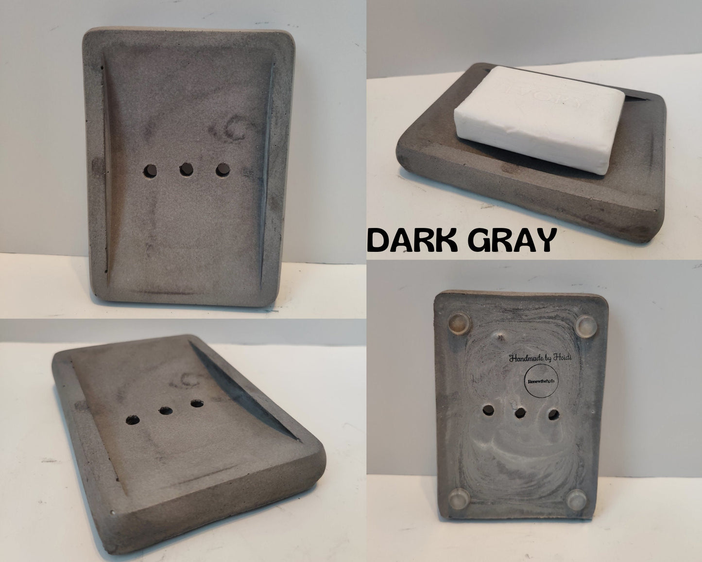 Handmade Concrete Soap Dishes