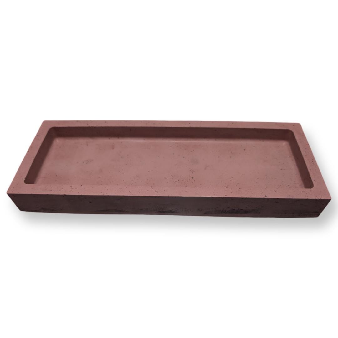 Concrete Rectangle Tray – Modern Catchall in Medium & Large Sizes