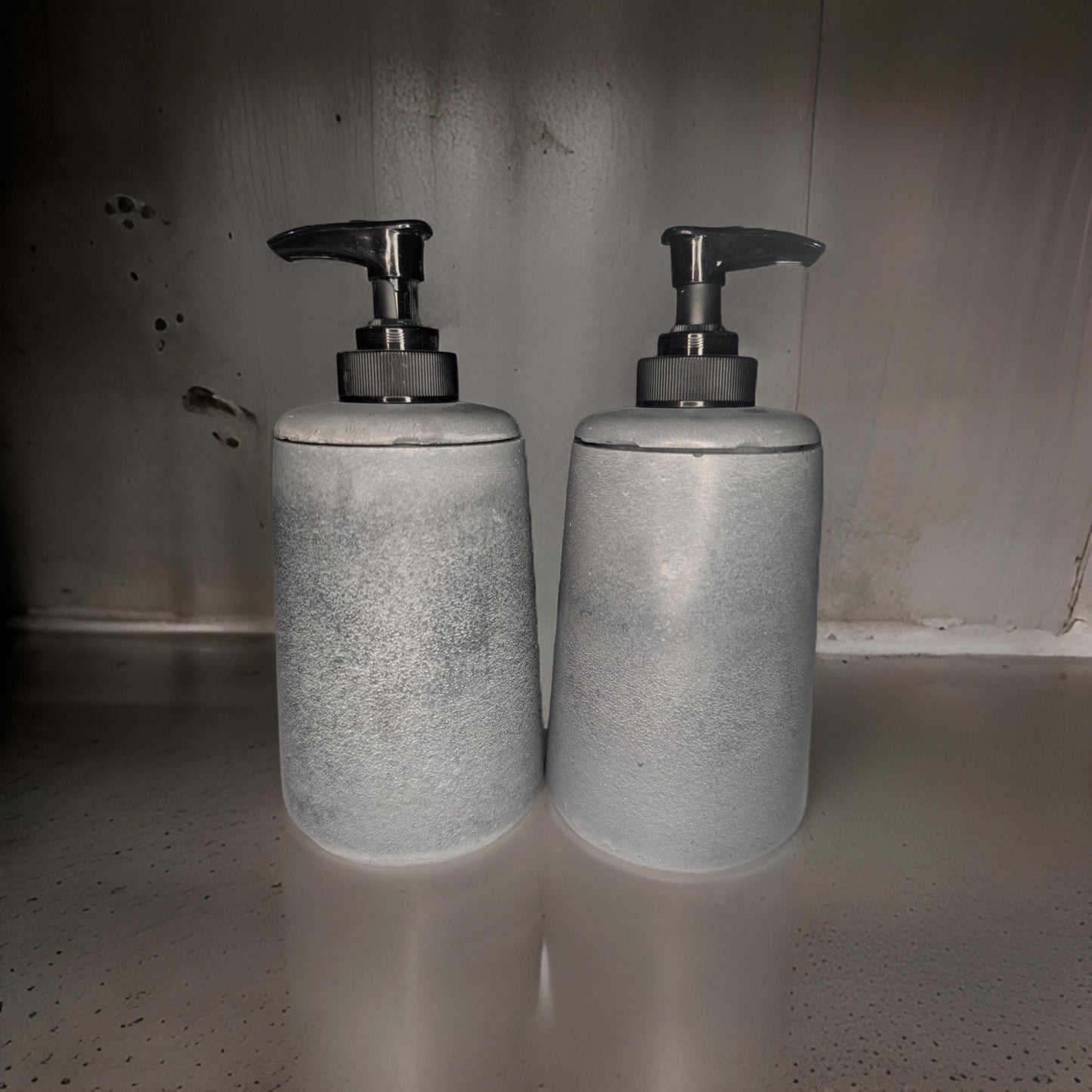 Concrete Soap Dispenser Bottle With Black Pump