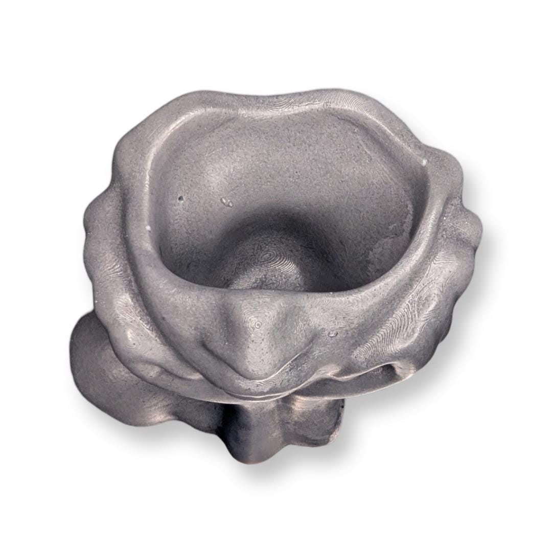 Abstract Face Concrete Head Planter / Sculptural Vase — Modern Minimalist Artistic Home Décor