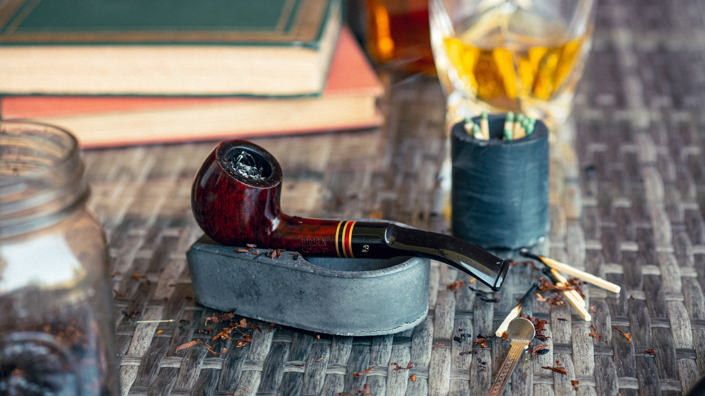 Sleek Minimalist Concrete Cigar Ashtray