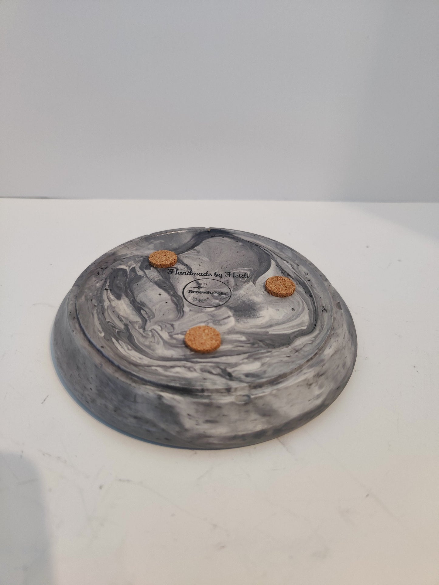 Round Concrete Trinket Dish