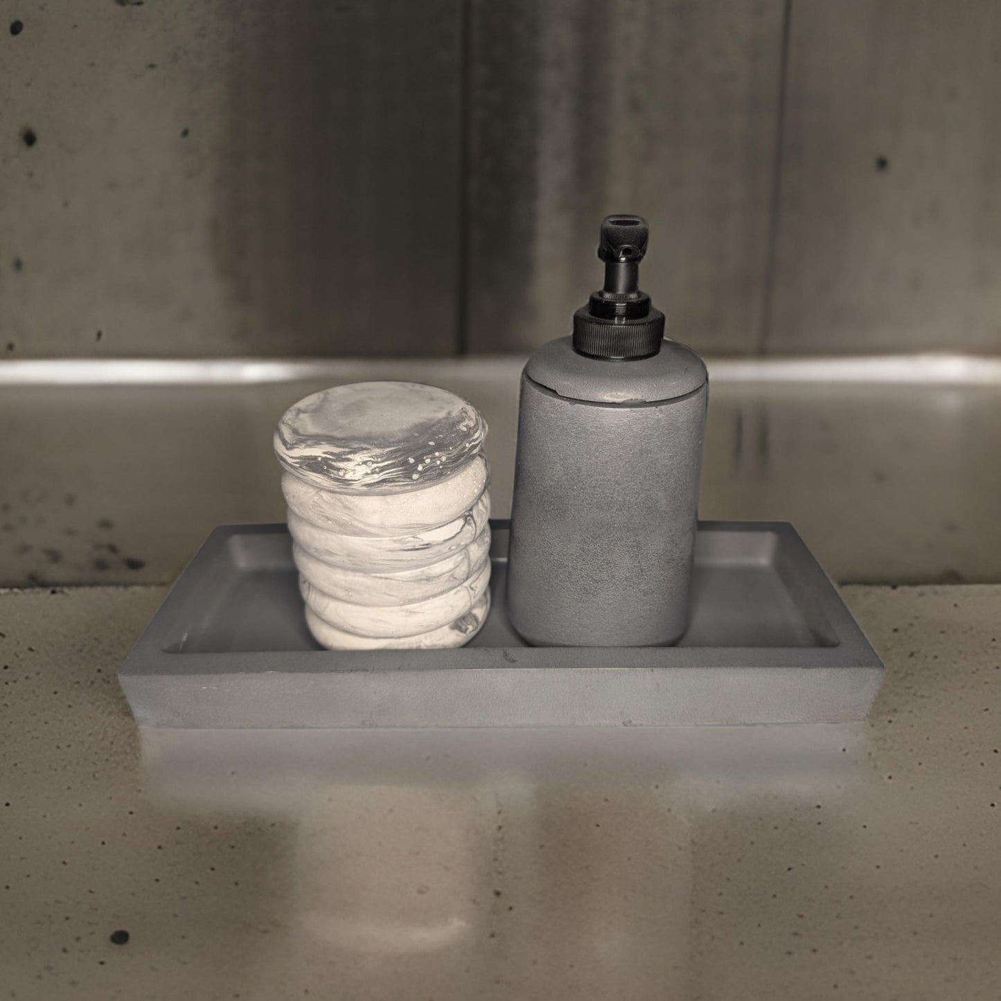 Concrete Rectangle Tray – Modern Catchall in Medium & Large Sizes