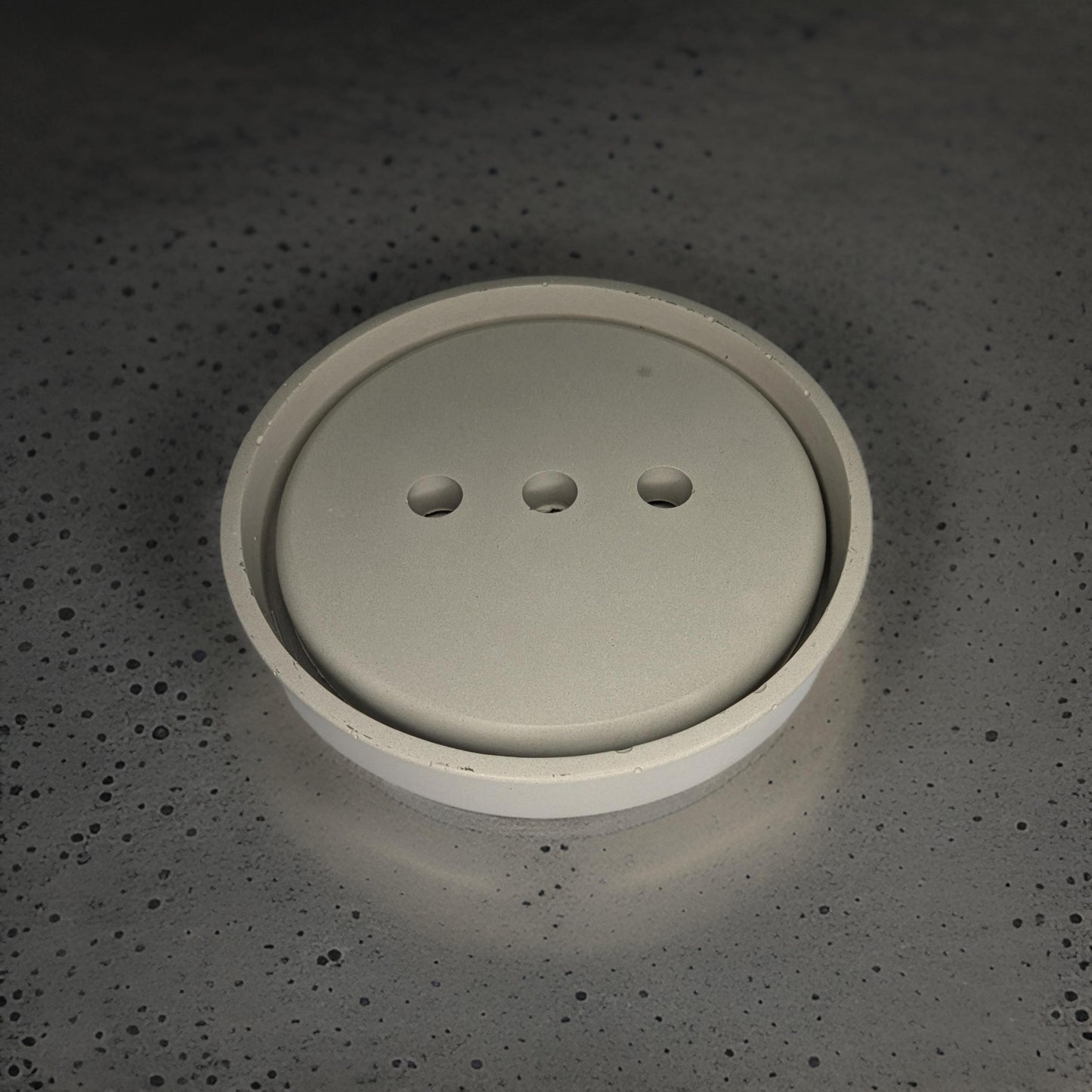 Concrete 2 Piece Soap Dish Set