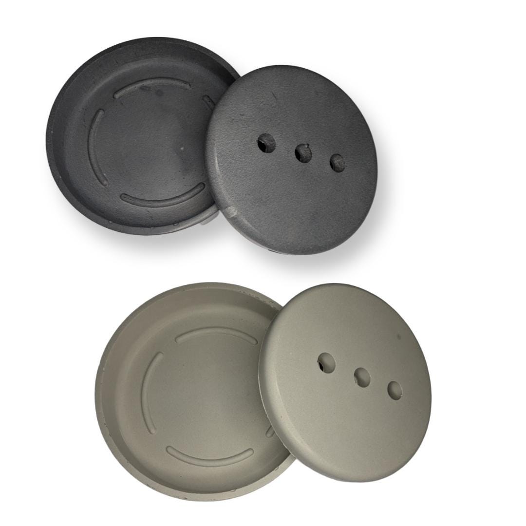 Concrete 2 Piece Soap Dish Set