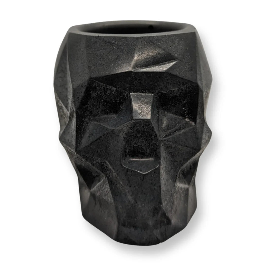 Concrete Skull Planter/Jar