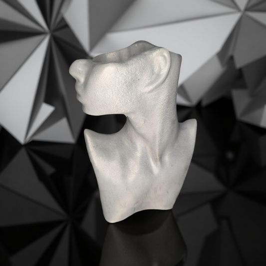 Abstract Concrete Woman Vase – Modern Feminine Sculpture, Minimalist Home Decor