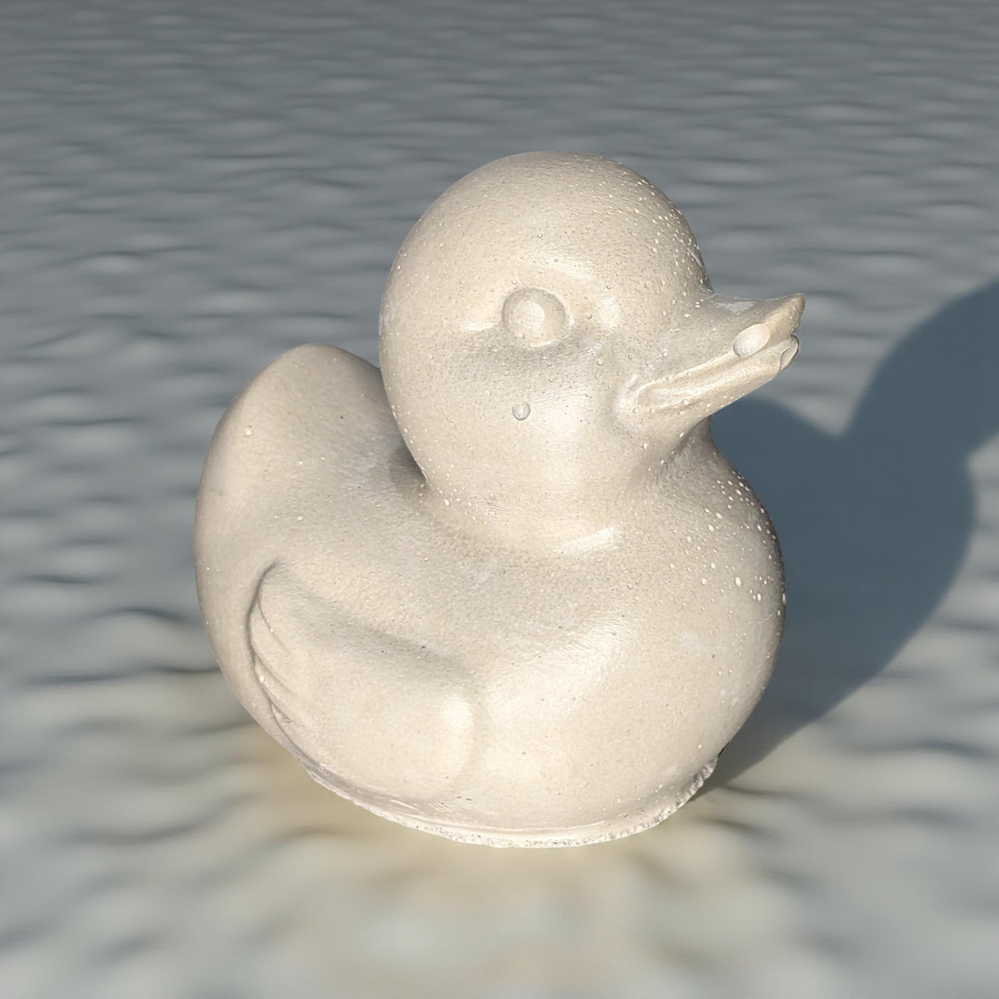 Concrete Duck Decor – Modern Rubber Duck Sculpture in Gray or Natural | Paintable DIY Craft, Baby Shower or Kids Room Decor