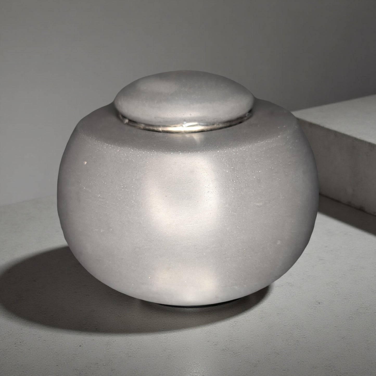 Concrete Tabletop Fire pit – Modern Indoor Outdoor Fire Bowl | Grey or Natural Concrete with Optional Snuffer & Stainless Steel Cup