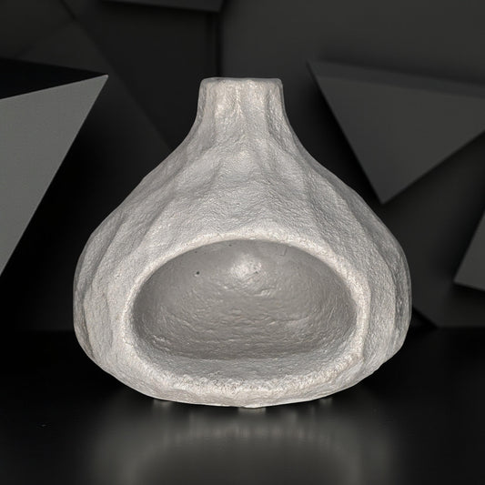 Handmade Concrete Incense Burner Stove | Minimalist Modern Home Decor | Rustic Organic Incense Holder | 4.9” Wide x 4.3” Tall