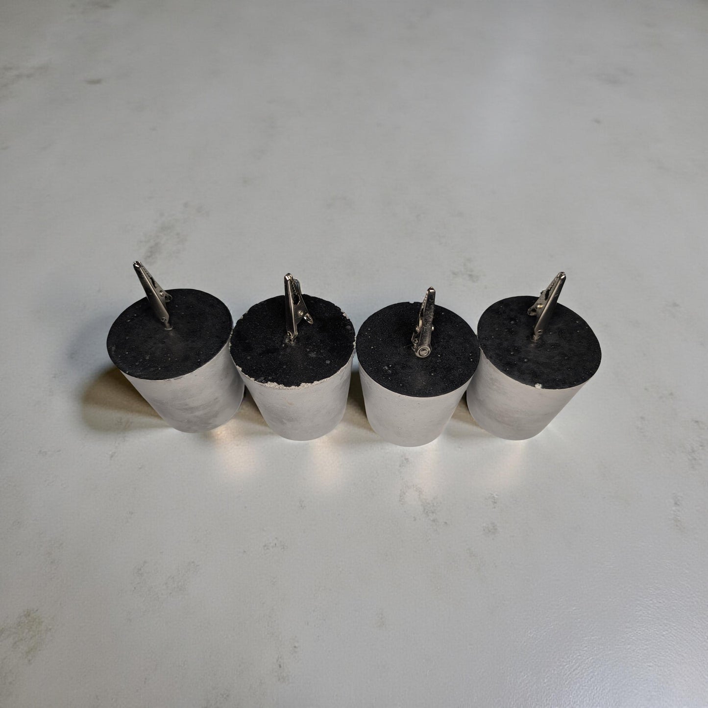 Concrete Picture Holders & Tablecloth Weights | Modern Minimalist Photo Display | Outdoor Table Decor | Handmade Concrete Clip Stand