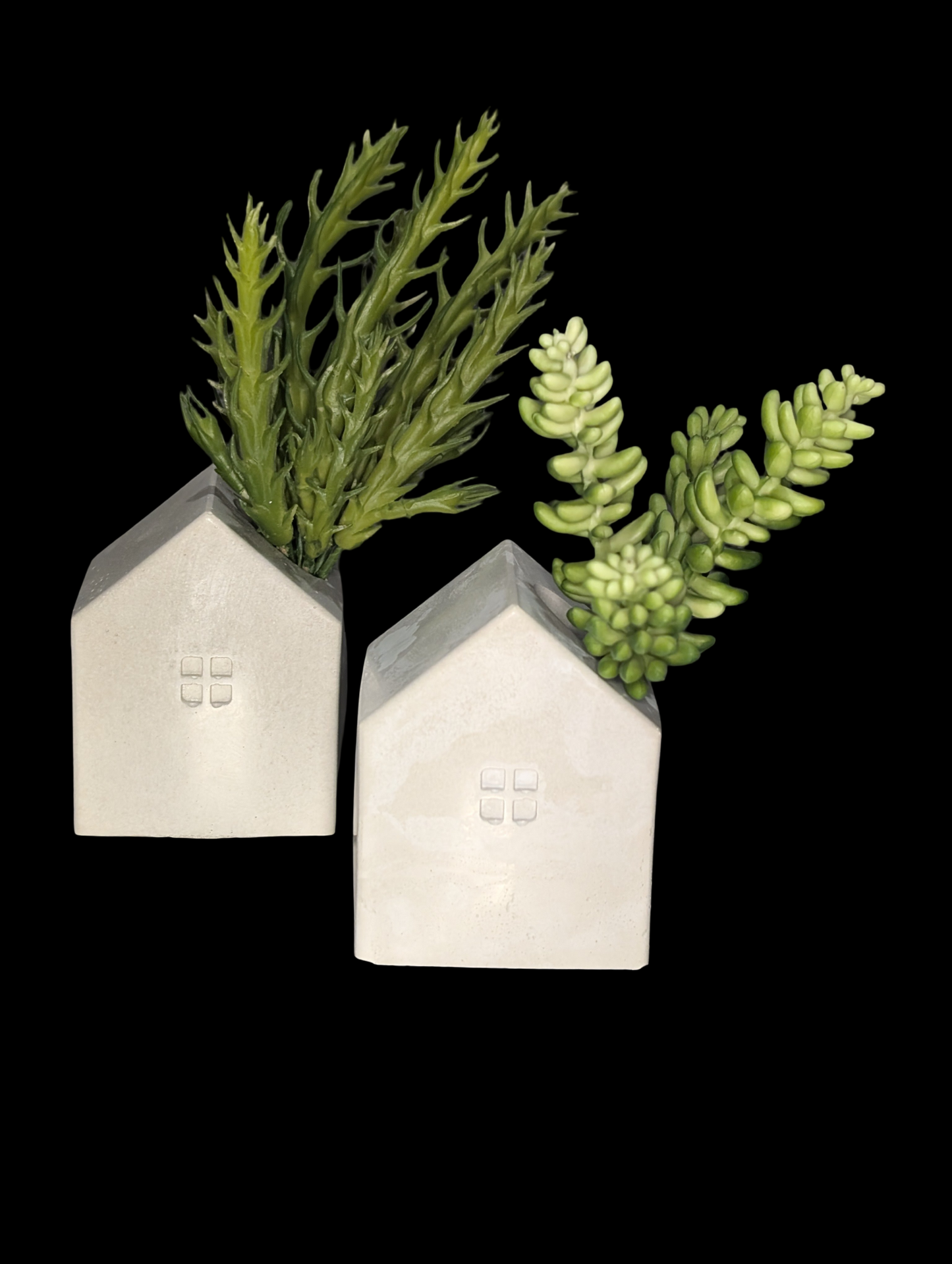 Concrete House Candle Holder & Succulent Planter – Modern Minimalist Decor for Shelf Styling, Nursery, Baby Shower, or Housewarming Gift