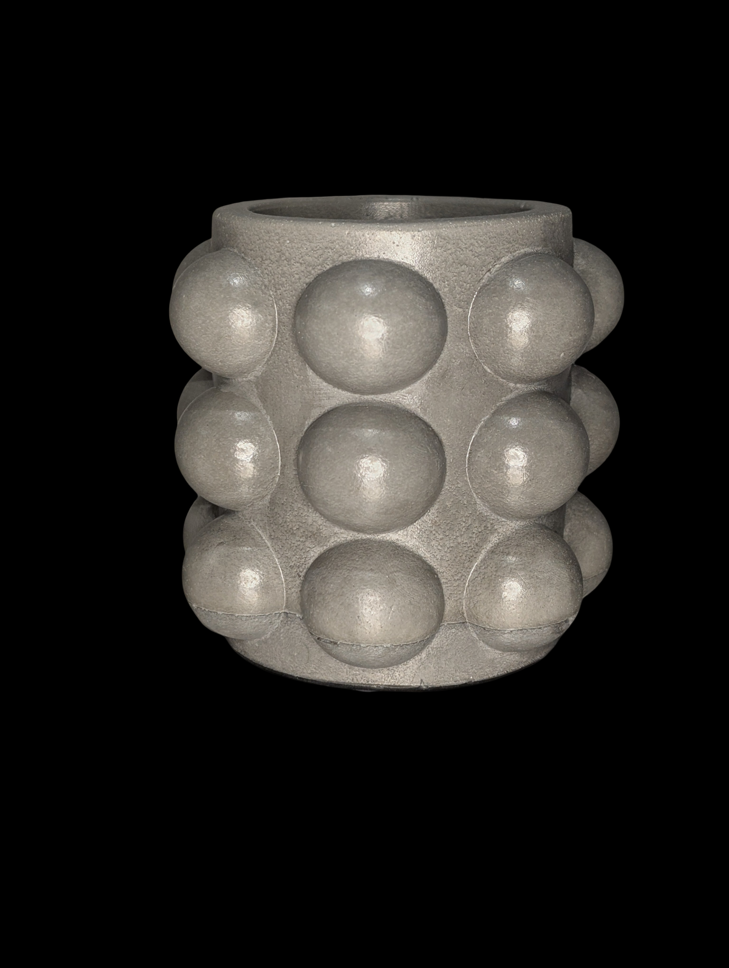 Concrete Bubble Jar – Modern Decorative Storage for Cotton Balls, Cotton Rounds, Pens, and Desk Accessories