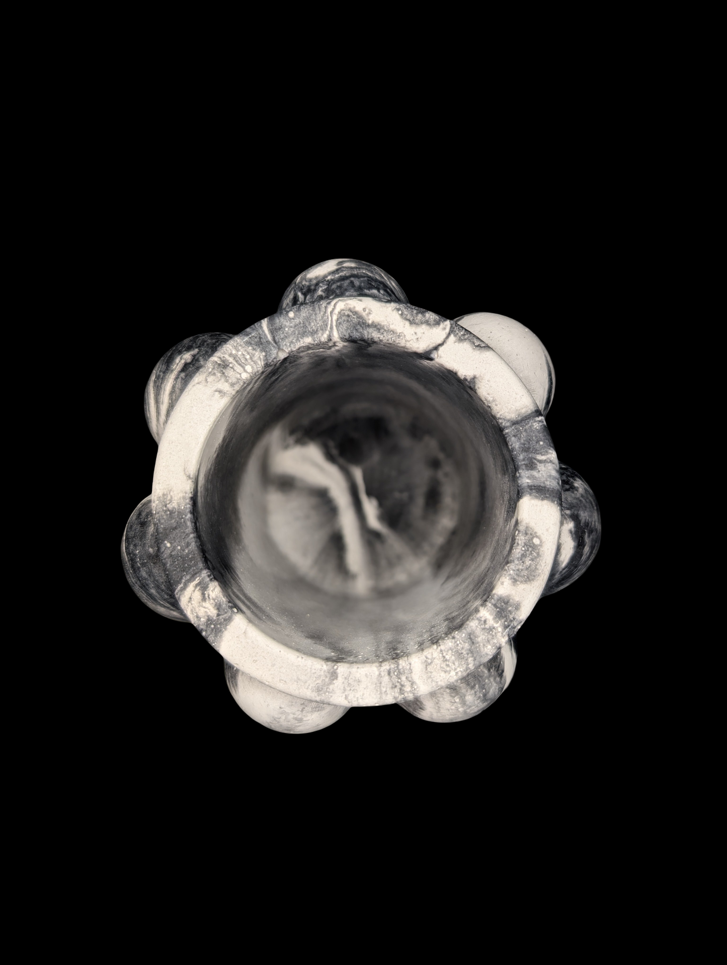 Concrete Bubble Jar – Modern Decorative Storage for Cotton Balls, Cotton Rounds, Pens, and Desk Accessories