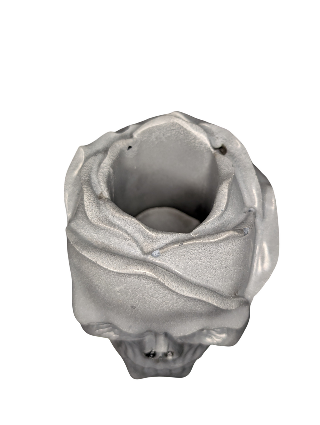 Concrete Skull Jar | Heavyweight Decorative Skull Container | Gothic Home Decor | Halloween Decoration | Unique Concrete Storage