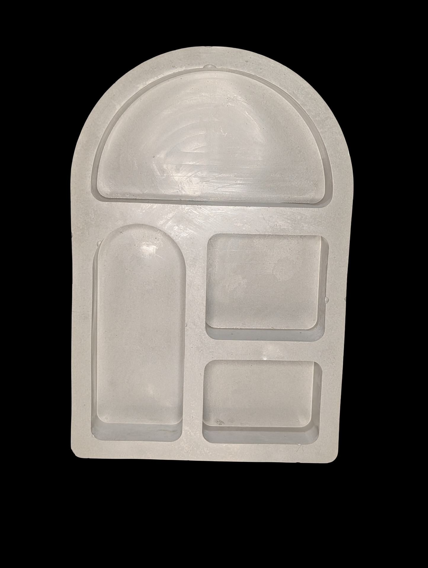 Concrete Arch Shelf – Modern Minimalist Wall Shelf – 8.46” x 5.86” – Gray or Natural Concrete – Small Display Shelf for Home Décor