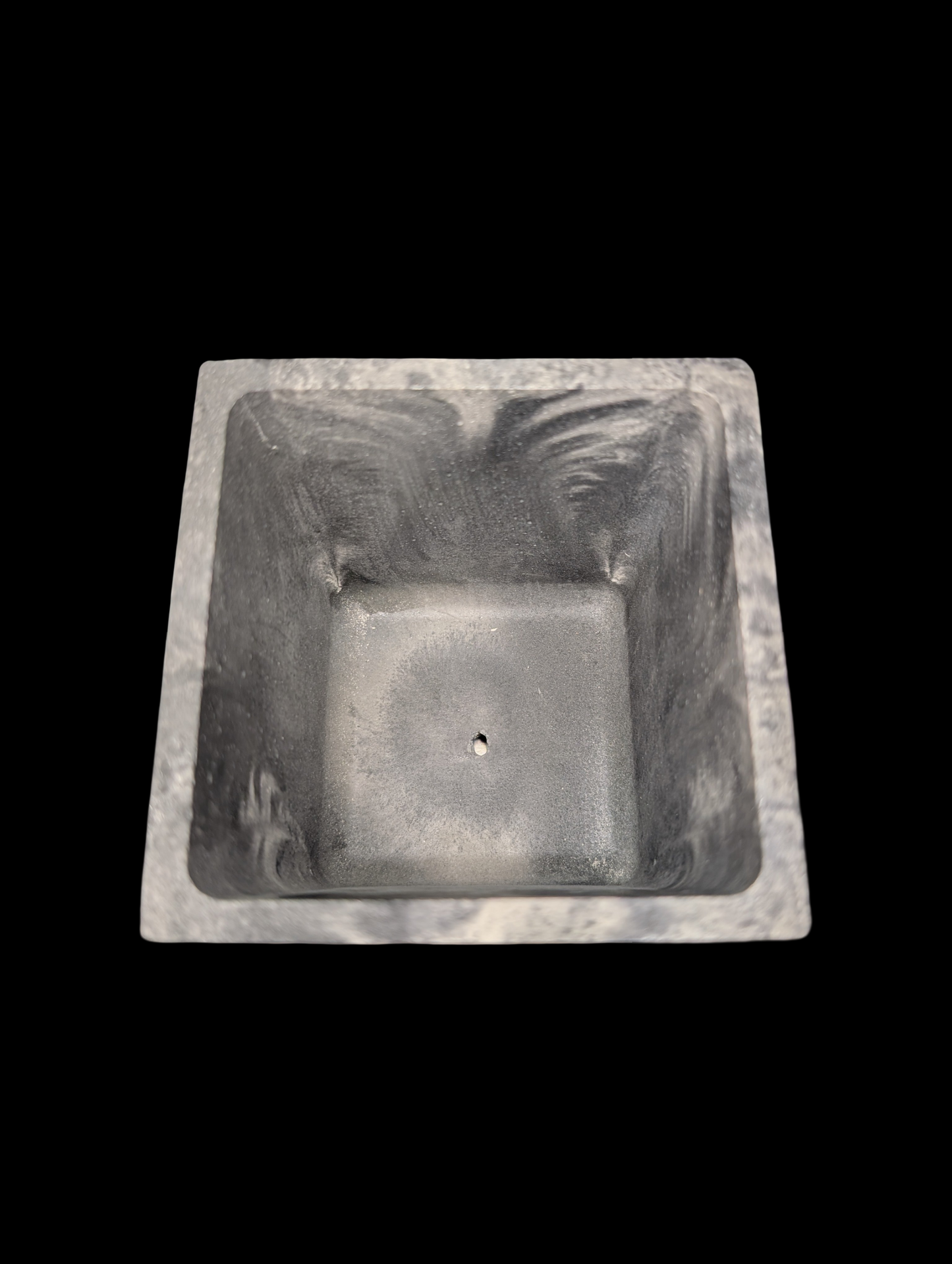 Square Concrete Planter with Drain Hole – 3.9” Modern Cement Pot – Marble, Natural Concrete, or Gray – Indoor Outdoor Succulent or Cactus Planter