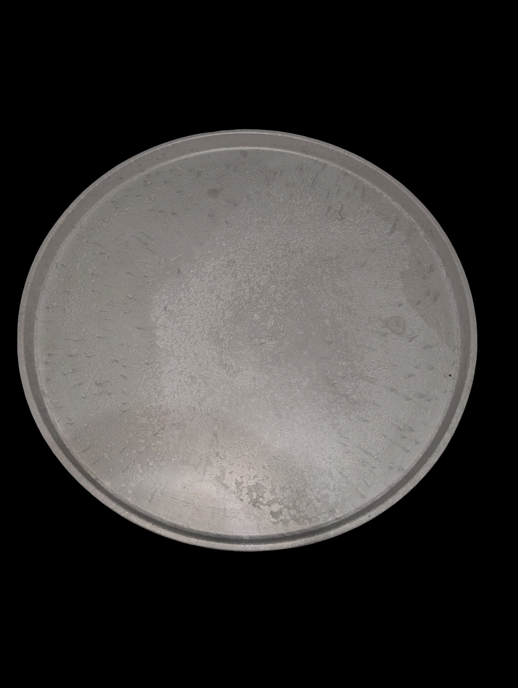 Large 12-Inch Gray Concrete Tray | Modern Minimalist Round Concrete Platter | Handmade Decorative Centerpiece | Concrete Serving Tray for Home Décor