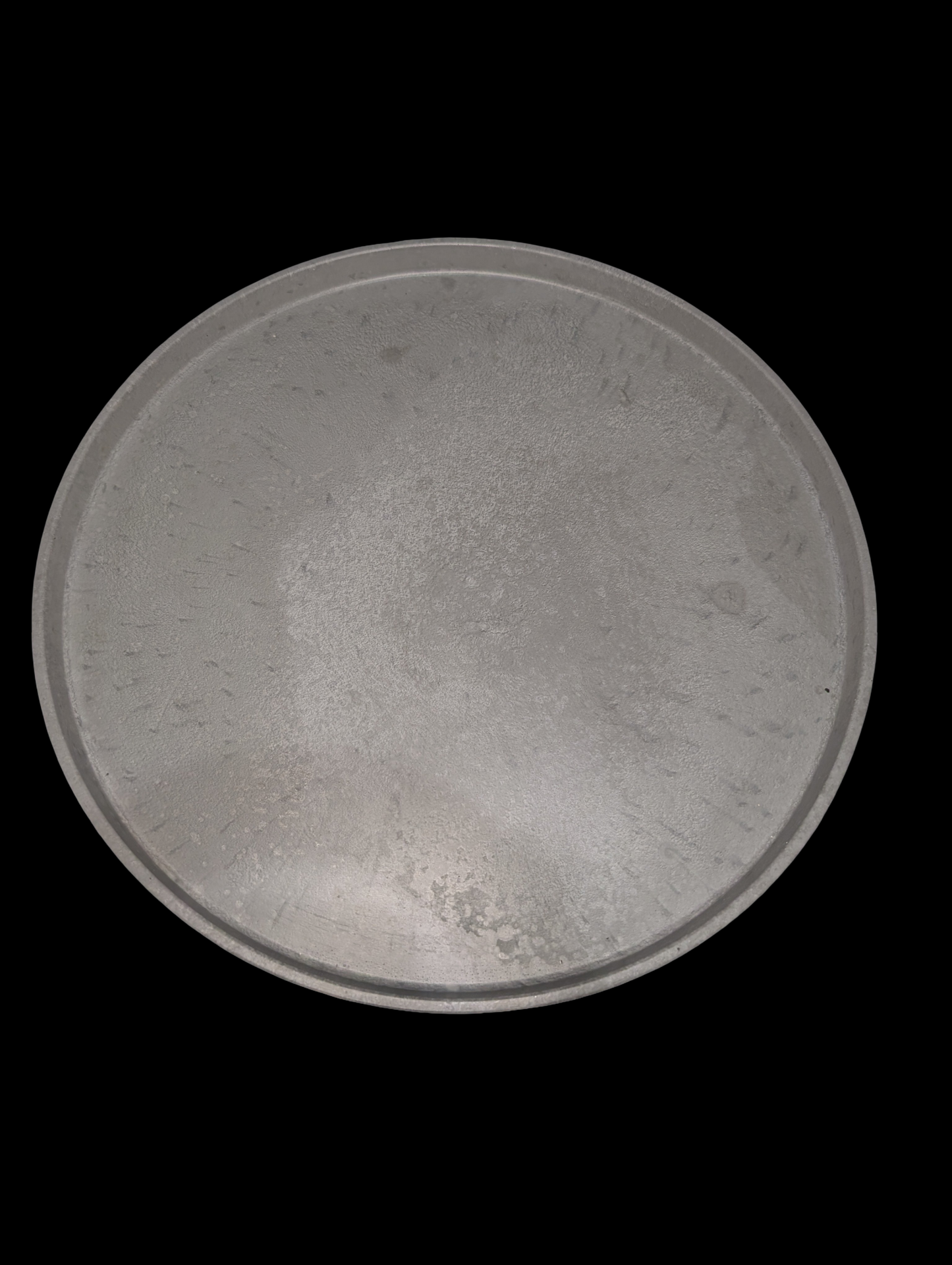 Large 12-Inch Gray Concrete Tray | Modern Minimalist Round Concrete Platter | Handmade Decorative Centerpiece | Concrete Serving Tray for Home Décor