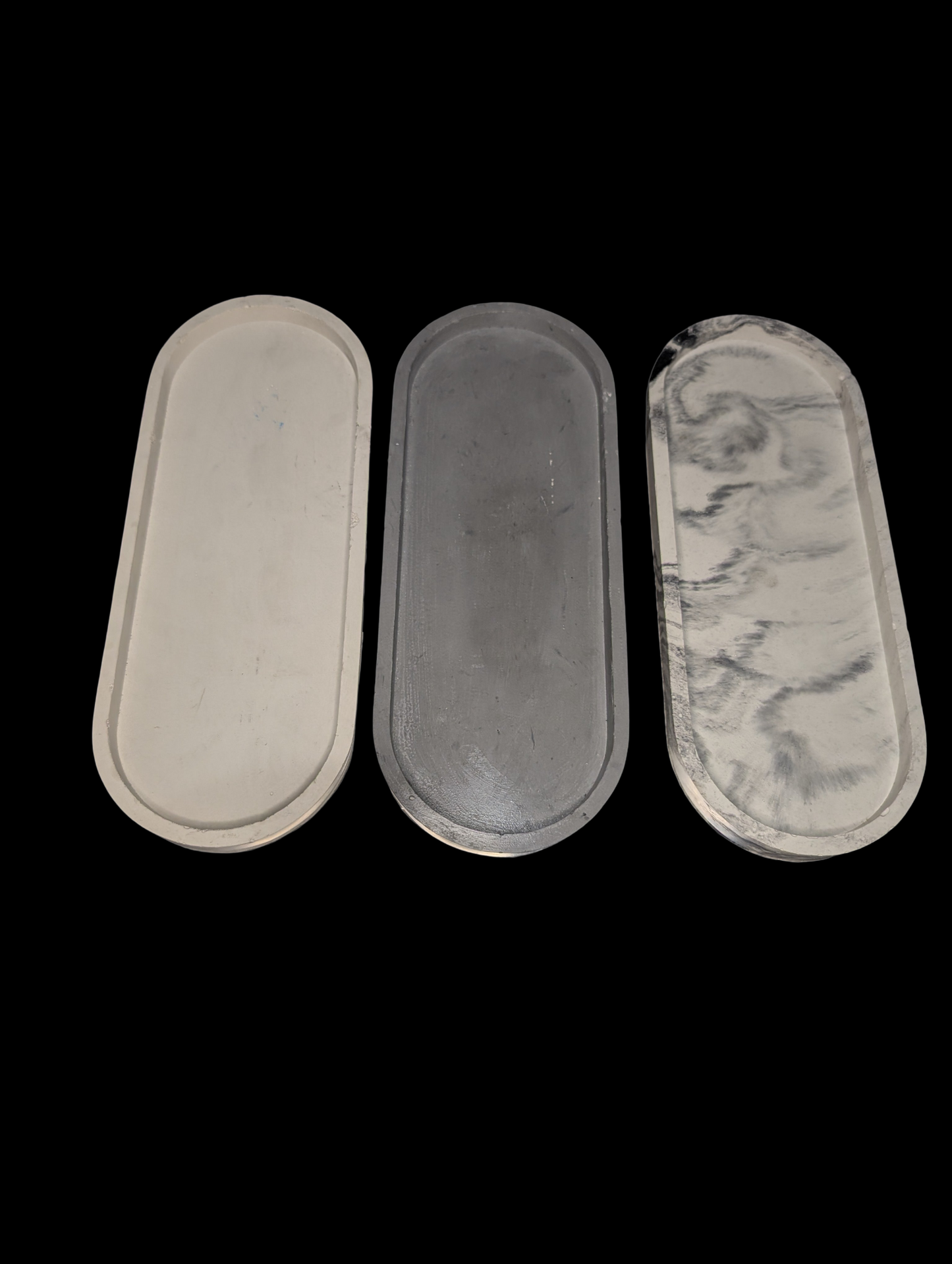 Handmade Oval Concrete Tray – Minimalist Modern Home Décor