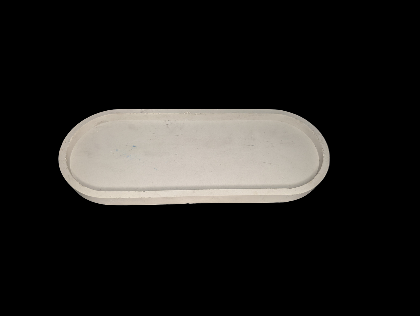 Handmade Oval Concrete Tray – Minimalist Modern Home Décor