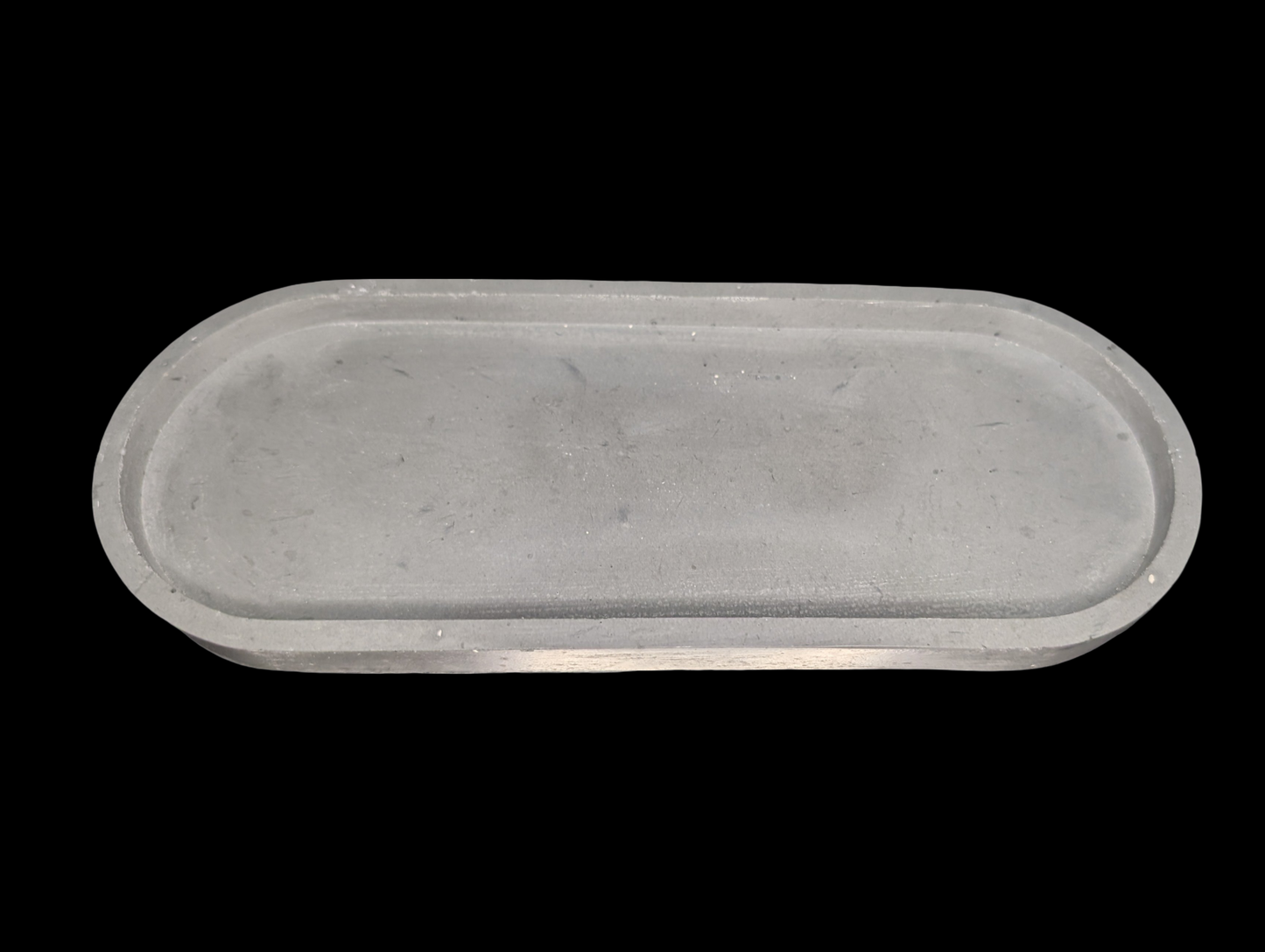 Handmade Oval Concrete Tray – Minimalist Modern Home Décor