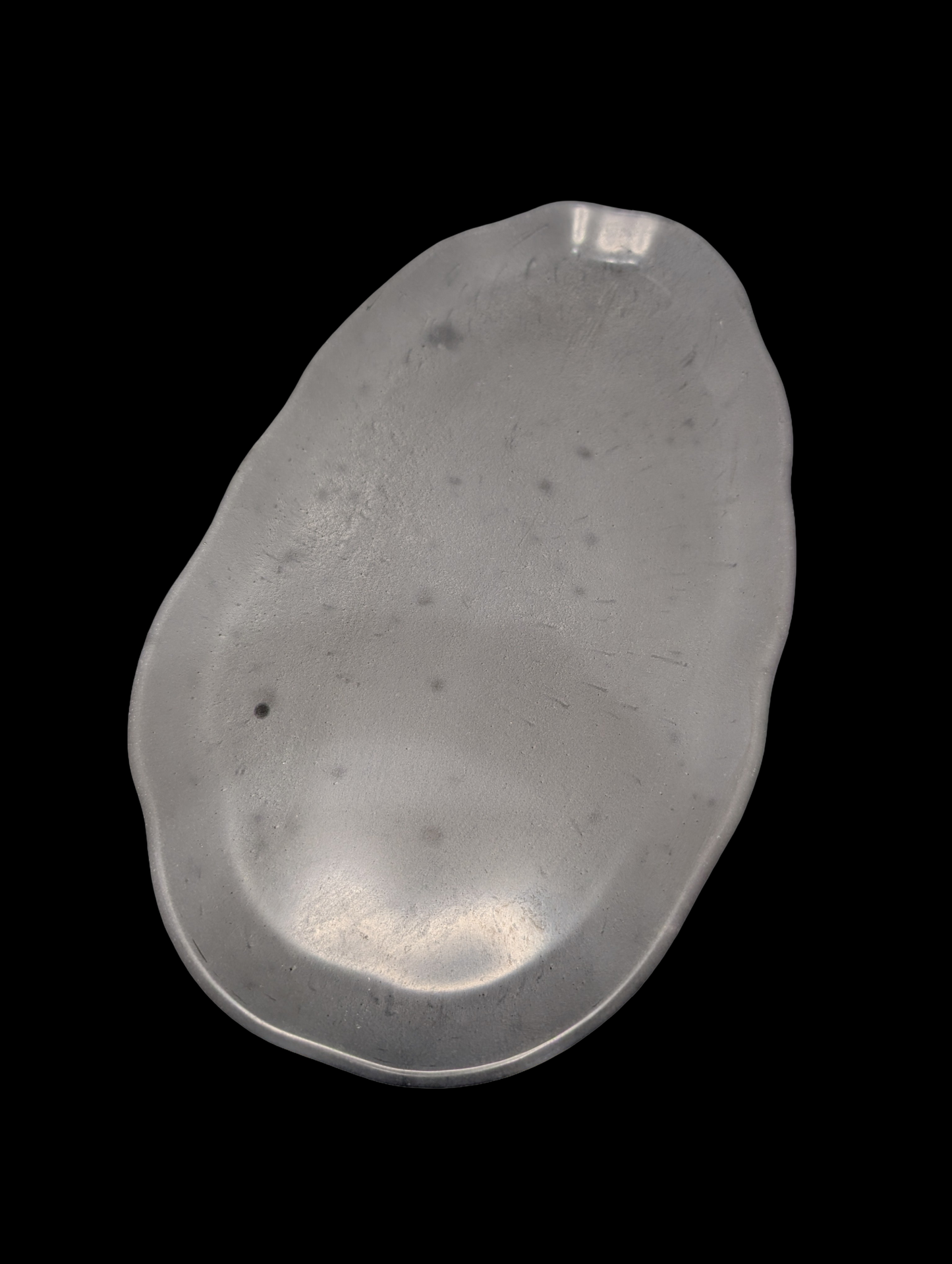 Irregular Oval Concrete Tray | Modern Decorative Dish | Half & Half, Marble, or Gray Finish