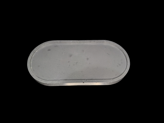 Handmade Oval Concrete Tray – Minimalist Modern Home Décor