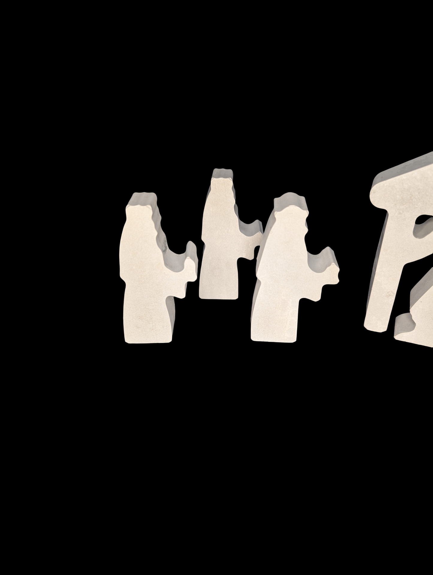 Minimalist Concrete Nativity Set | Modern 9-Piece Christmas Scene | Handmade Natural Concrete Holiday Décor | Neutral Manger Display