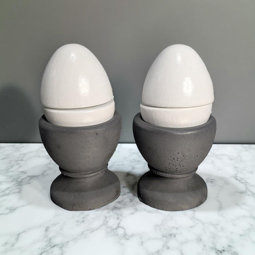 Concrete Egg Holder- Modern Minimalist Egg Cup (Set of 2, 4 or 6)
