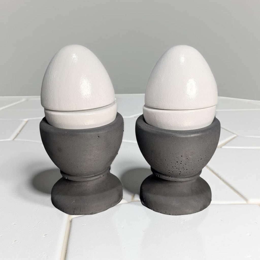 Concrete Egg Holder- Modern Minimalist Egg Cup (Set of 2, 4 or 6)