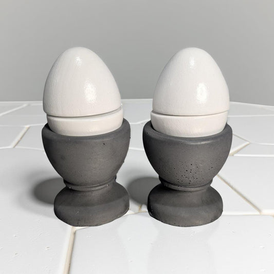 Concrete Egg Holder- Modern Minimalist Egg Cup (Set of 2, 4 or 6)
