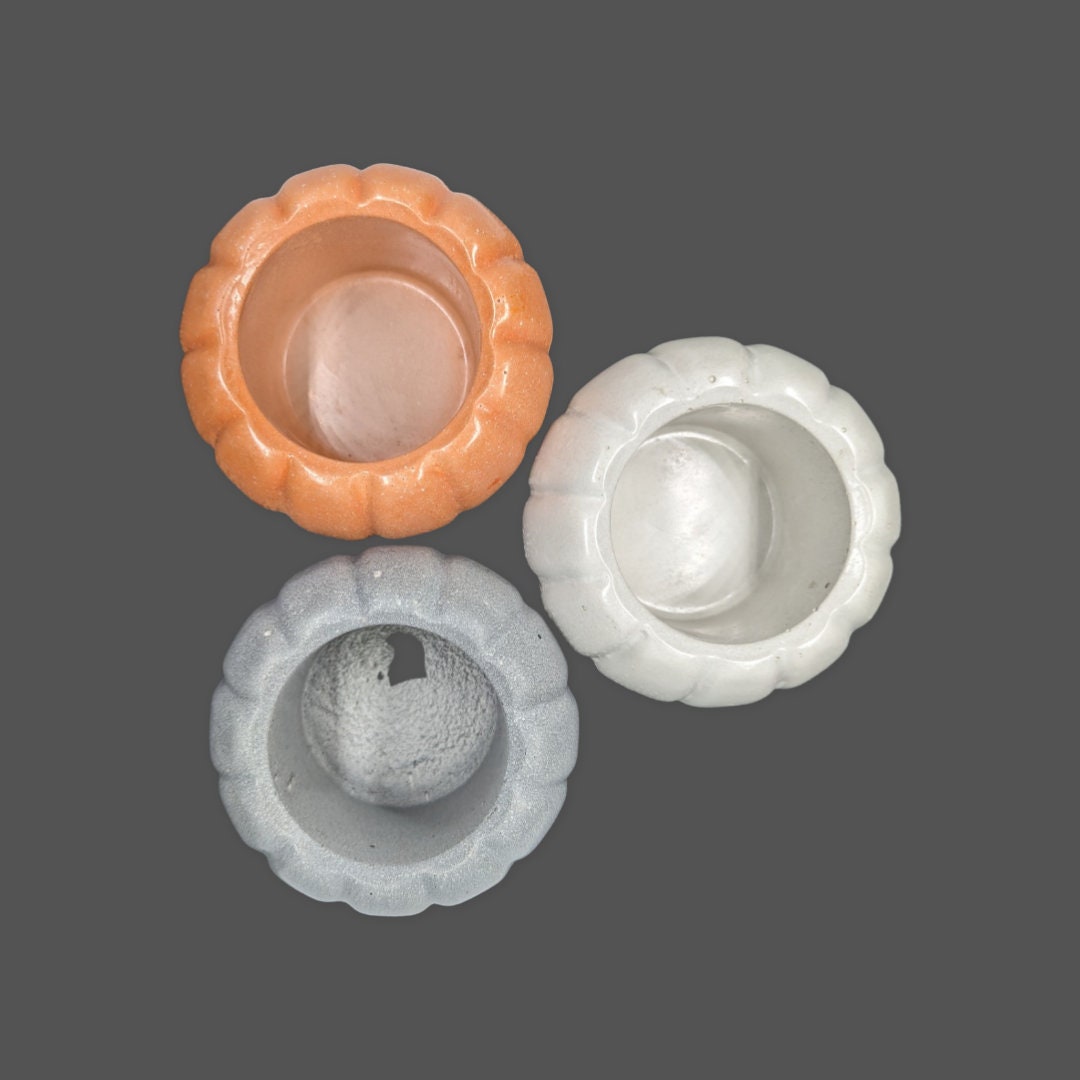 Concrete Pumpkin Trinket Jar