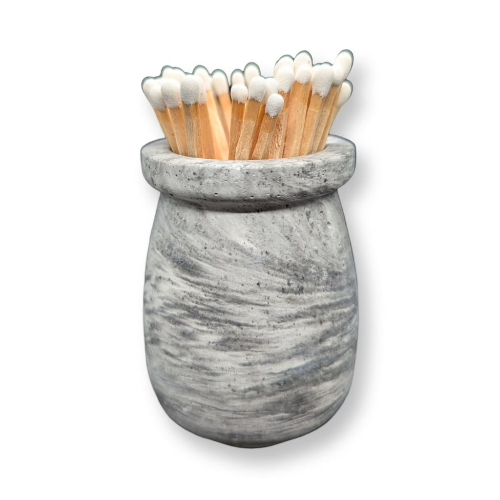 Handmade Trinket Jar with Matches & Striker