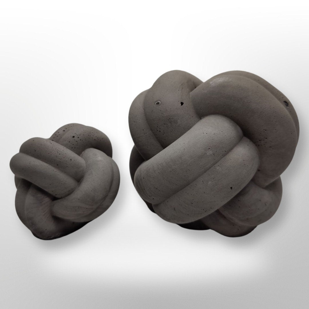 Minimalist Concrete Decorative Knots