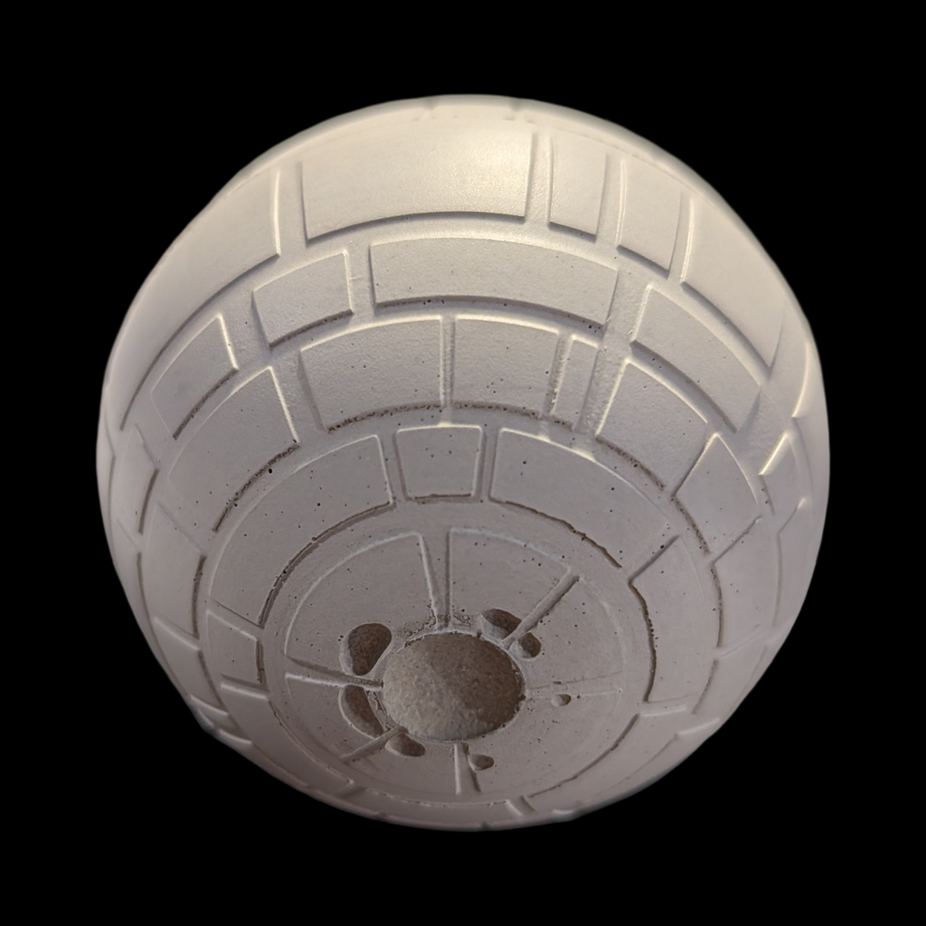 Paint Your Own Galactic Space Station Craft | Unsealed Concrete Galaxy Sphere for Kids Birthday Party Favors, Outer Space Science Fiction Decor, 1 or 12 Pack