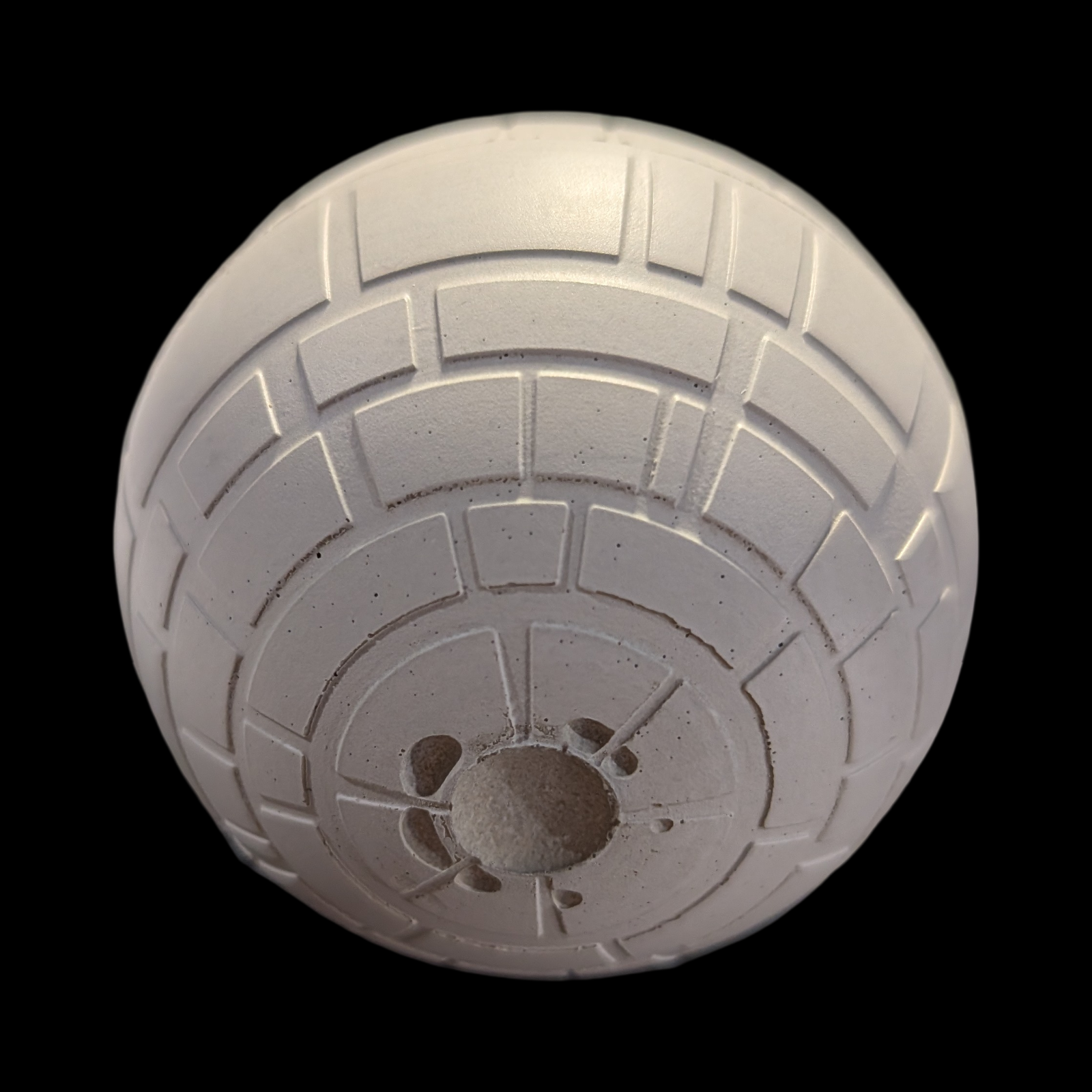 Paint Your Own Galactic Space Station Craft | Unsealed Concrete Galaxy Sphere for Kids Birthday Party Favors, Outer Space Science Fiction Decor, 1 or 12 Pack